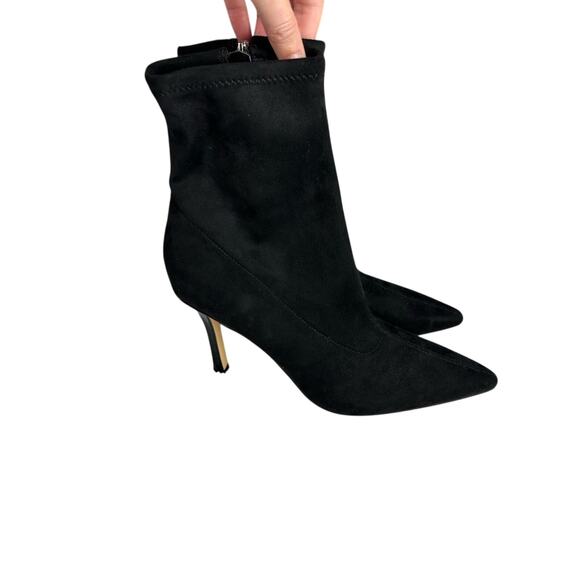 NEW Marc Fisher LTD Womens Kellen High Heel Pointed Toe Ankle Boots Shoes Black - Picture 2 of 9